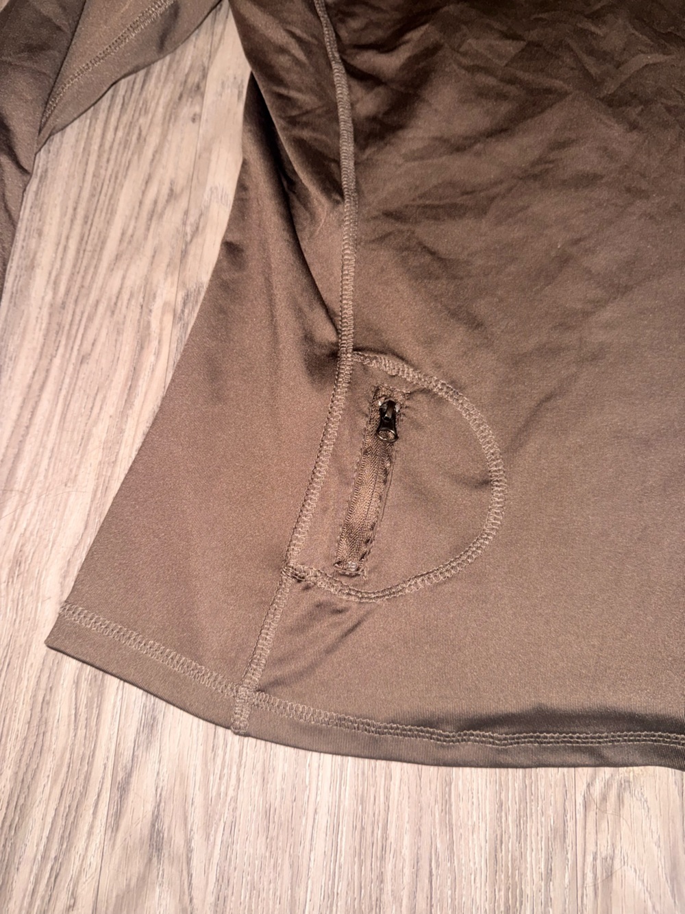 Brown Long Sleeve Active Top - Picture 3 of 3